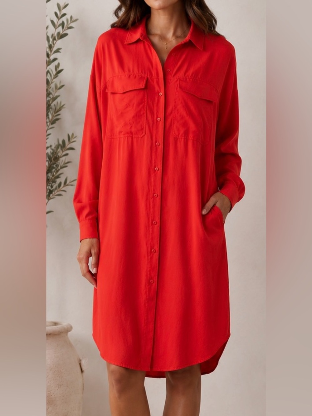 Hugo Boss 100% Lyocell shirt dress